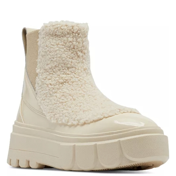 🩵 Chelsea Lug Boots - Cream Ivory - Picture 5 of 16